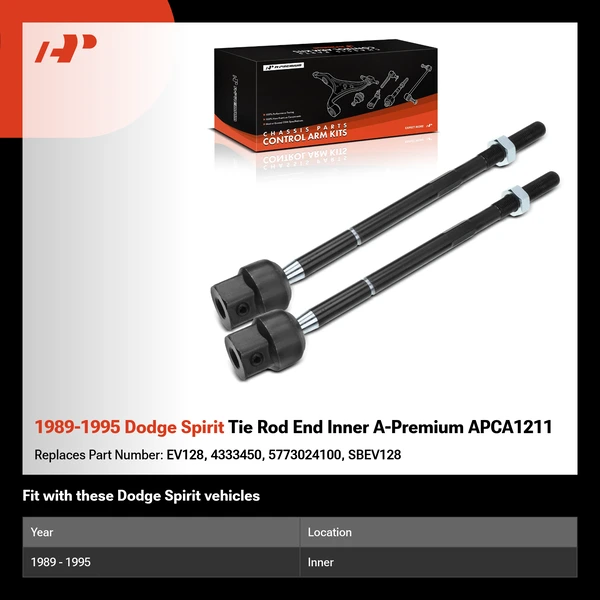 1989-1995 Dodge Spirit Tie Rod End Inner A-Premium APCA1211