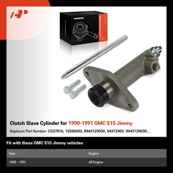 Clutch Slave Cylinder for 1990-1991 GMC S15 Jimmy