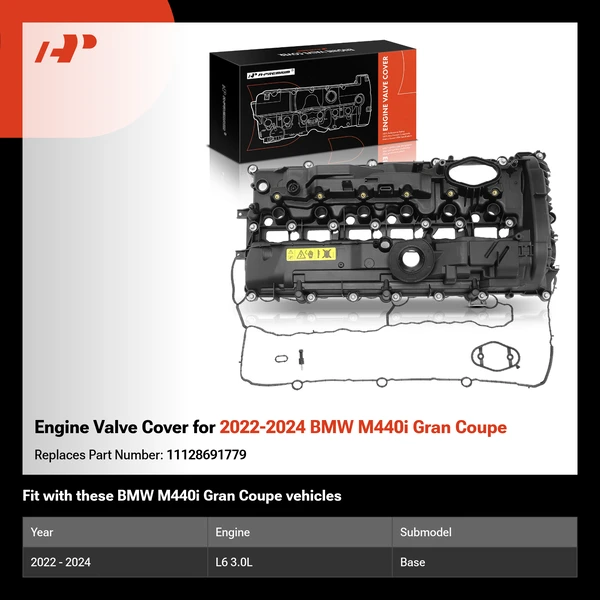 Engine Valve Cover for 2022-2024 BMW M440i Gran Coupe