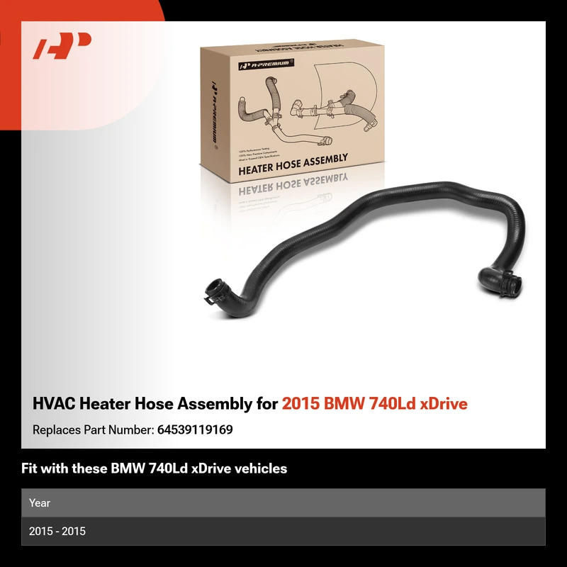 HVAC Heater Hose Assembly for 2015 BMW 740Ld xDrive