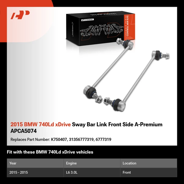 2015 BMW 740Ld xDrive Sway Bar Link Front Side A-Premium APCA5074