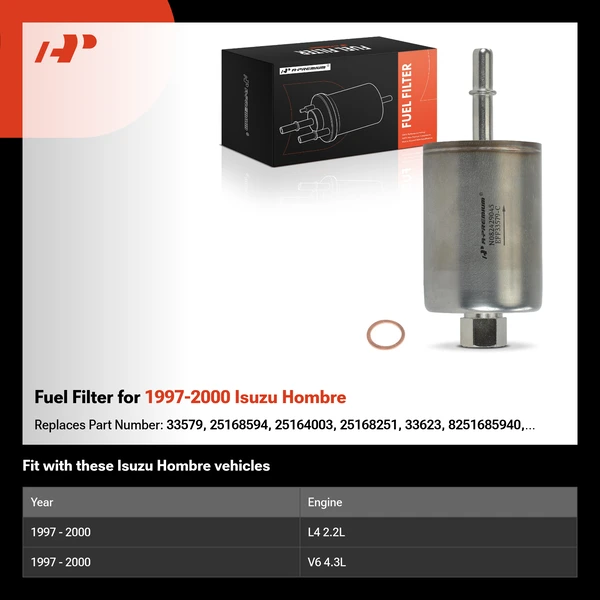 Fuel Filter for 1997-2000 Isuzu Hombre