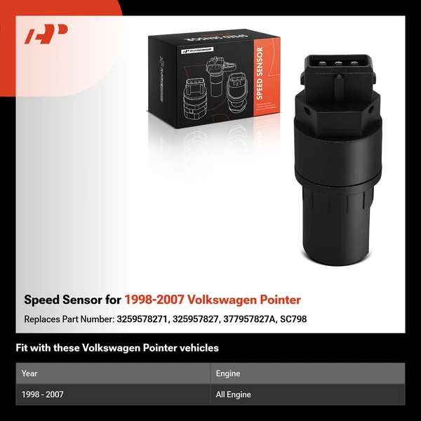 Speed Sensor for 1998-2007 Volkswagen Pointer