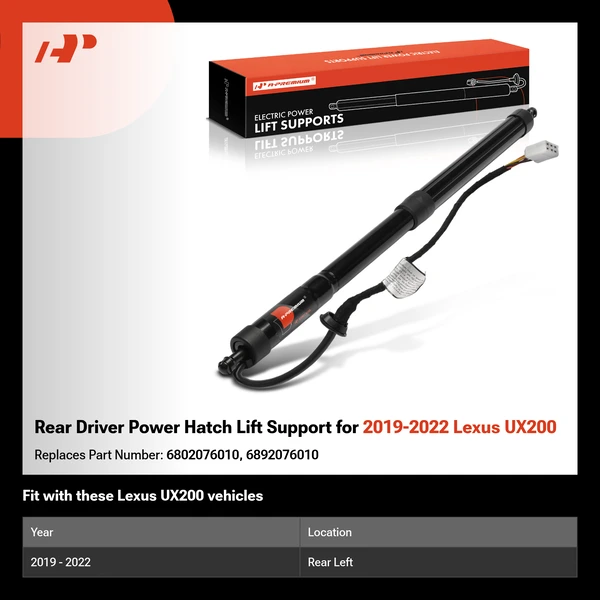 Rear Driver Power Hatch Lift Support for 2019-2022 Lexus UX200