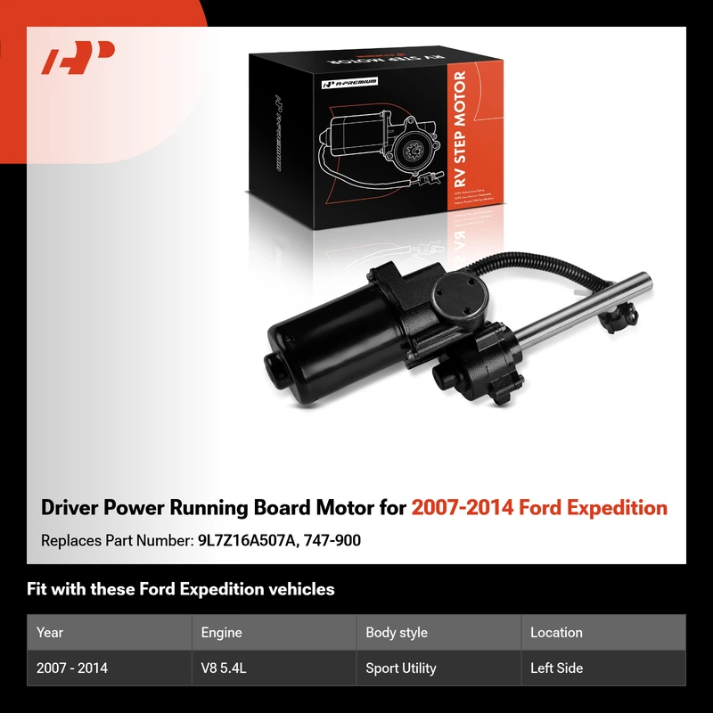 Driver Power Running Board Motor for 2007-2014 Ford Expedition