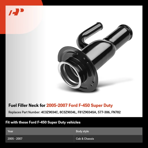 Fuel Filler Neck for 2005-2007 Ford F-450 Super Duty