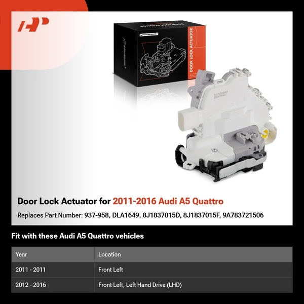 Door Lock Actuator for 2011-2016 Audi A5 Quattro