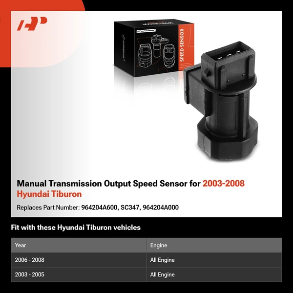 Manual Transmission Output Speed Sensor for 2003-2008 Hyundai Tiburon