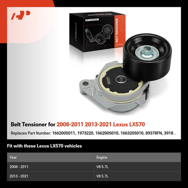 Belt Tensioner for 2008-2011 2013-2021 Lexus LX570
