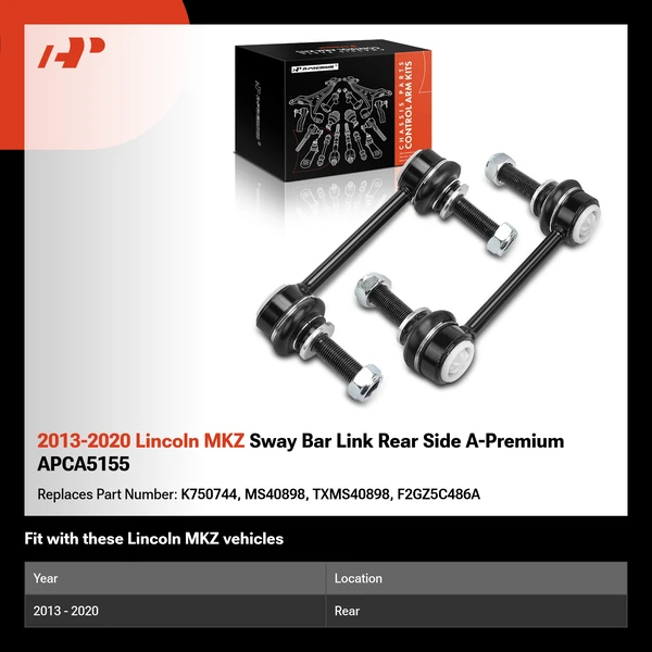 2013-2020 Lincoln MKZ Sway Bar Link Rear Side A-Premium APCA5155