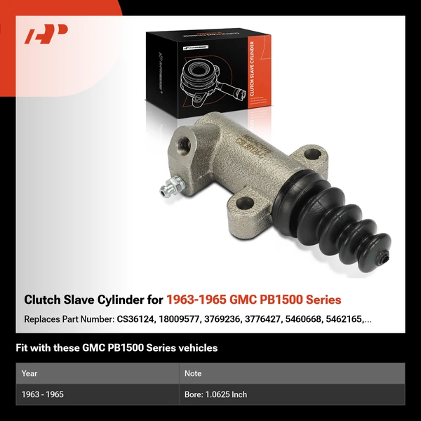 Clutch Slave Cylinder for 1963-1965 GMC PB1500 Series