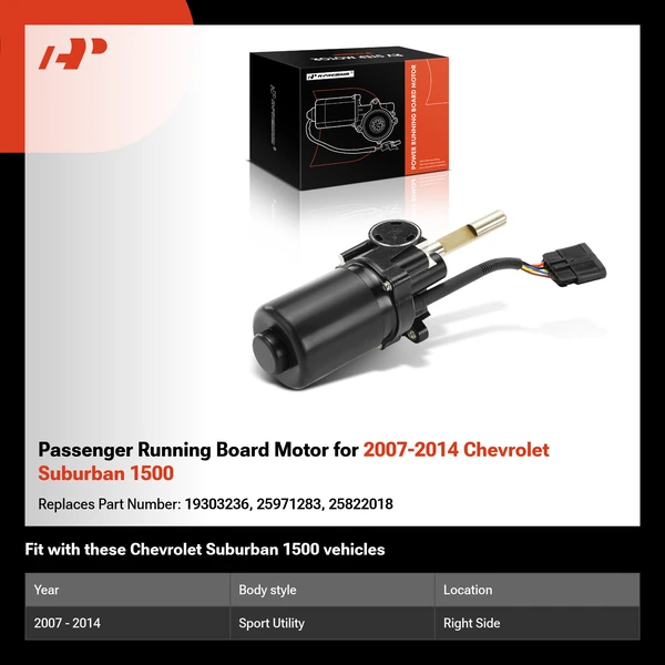 Passenger Running Board Motor for 2007-2014 Chevrolet Suburban 1500