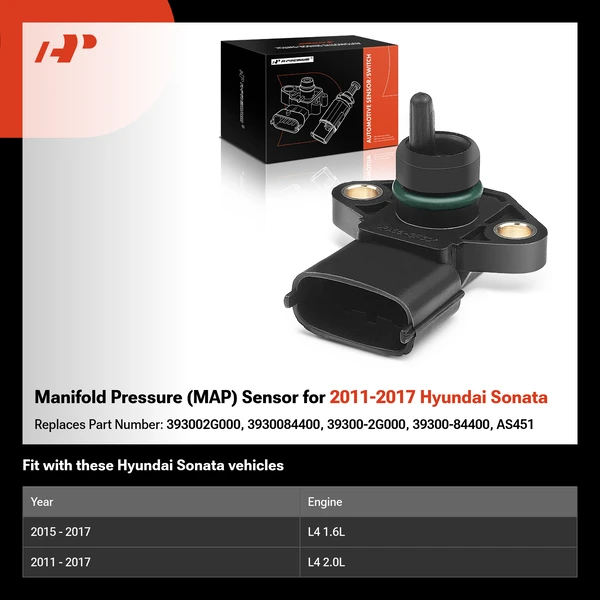 Manifold Pressure (MAP) Sensor for 2011-2017 Hyundai Sonata