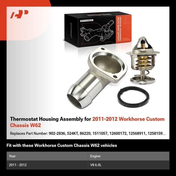 Thermostat Housing Assembly for 2011-2012 Workhorse Custom Chassis W62