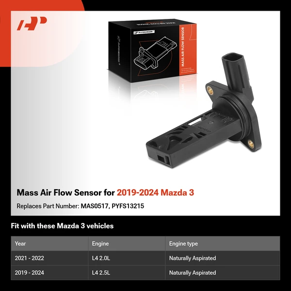 Mass Air Flow Sensor for 2019-2024 Mazda 3