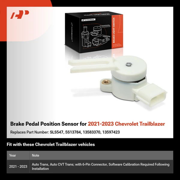 Brake Pedal Position Sensor for 2021-2023 Chevrolet Trailblazer