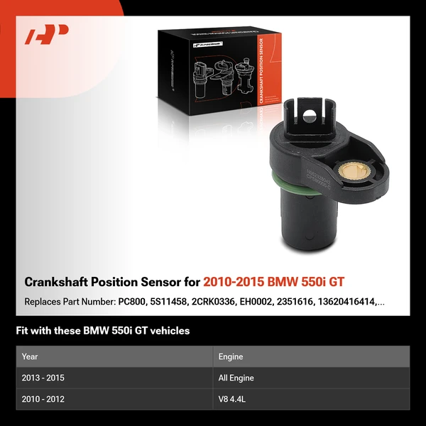 Crankshaft Position Sensor for 2010-2015 BMW 550i GT