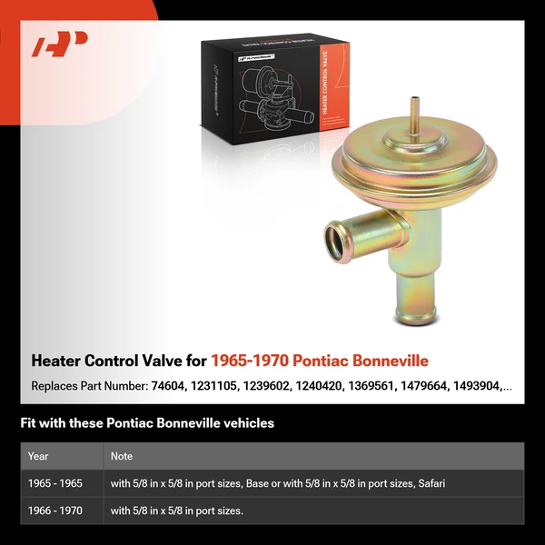 Heater Control Valve for 1965-1970 Pontiac Bonneville