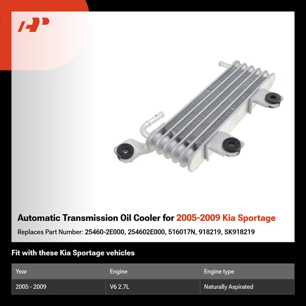 Automatic Transmission Oil Cooler for 2005-2009 Kia Sportage