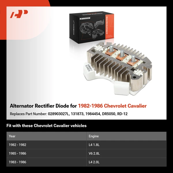 Alternator Rectifier Diode for 1982-1986 Chevrolet Cavalier