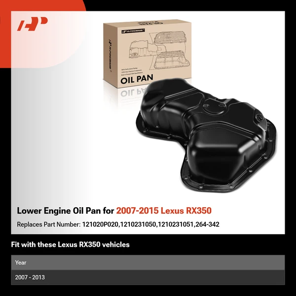 Lower Engine Oil Pan for 2007-2015 Lexus RX350