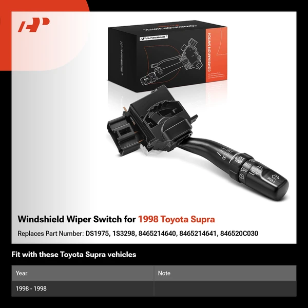 Windshield Wiper Switch for 1998 Toyota Supra