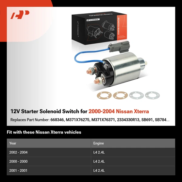 12V Starter Solenoid Switch for 2000-2004 Nissan Xterra