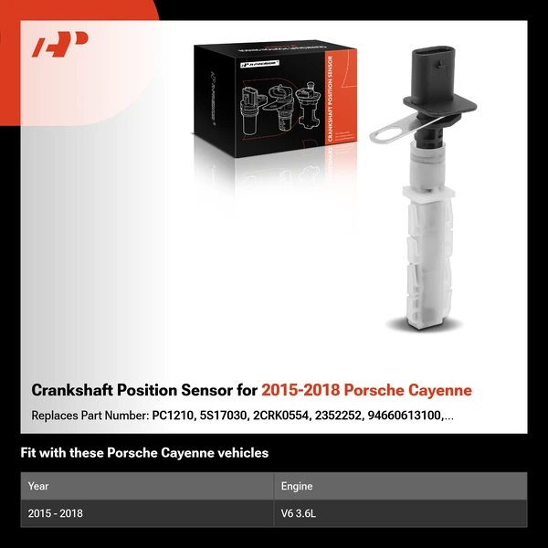 Crankshaft Position Sensor for 2015-2018 Porsche Cayenne
