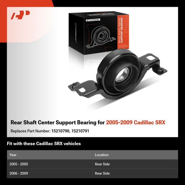 Rear Shaft Center Support Bearing for 2005-2009 Cadillac SRX