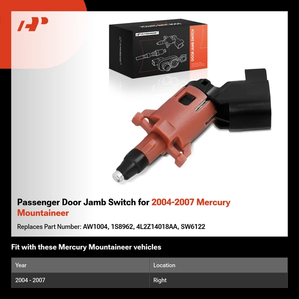 Passenger Door Jamb Switch for 2004-2007 Mercury Mountaineer