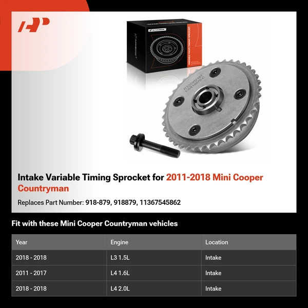 Intake Variable Timing Sprocket for 2011-2018 Mini Cooper Countryman
