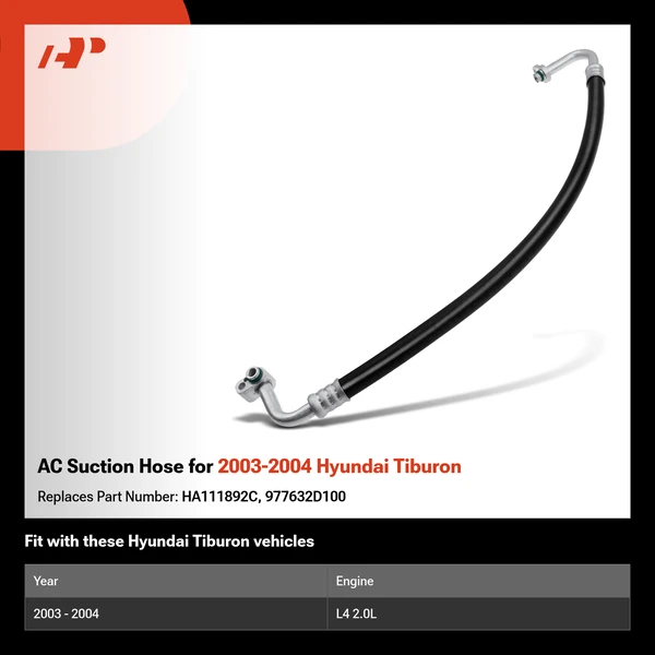 AC Suction Hose for 2003-2004 Hyundai Tiburon