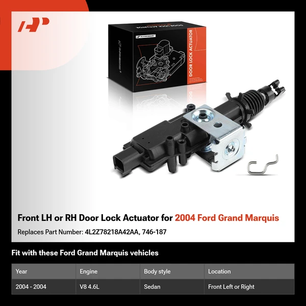 Front LH or RH Door Lock Actuator for 2004 Ford Grand Marquis