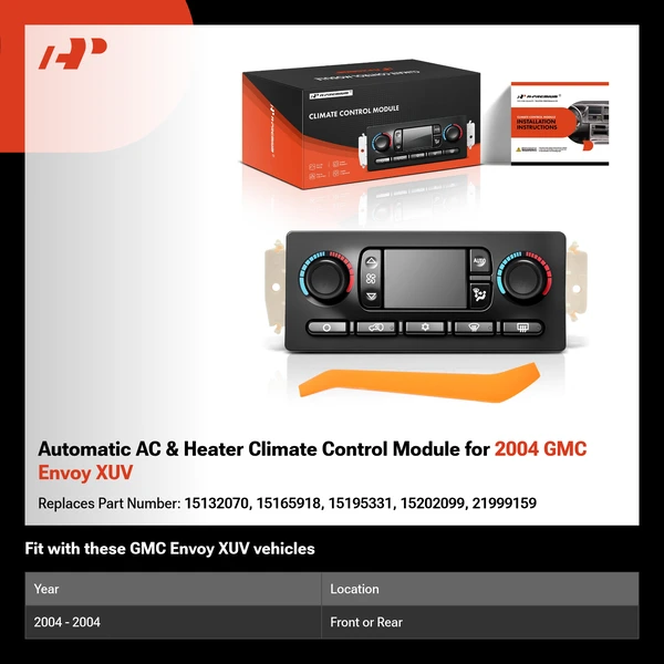 Automatic AC & Heater Climate Control Module for 2004 GMC Envoy XUV