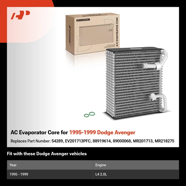 AC Evaporator Core for 1995-1999 Dodge Avenger