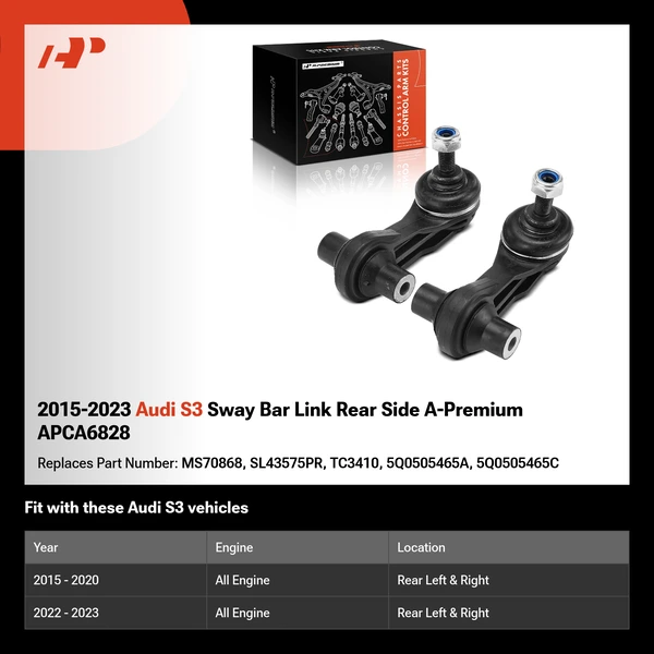2015-2023 Audi S3 Sway Bar Link Rear Side A-Premium APCA6828