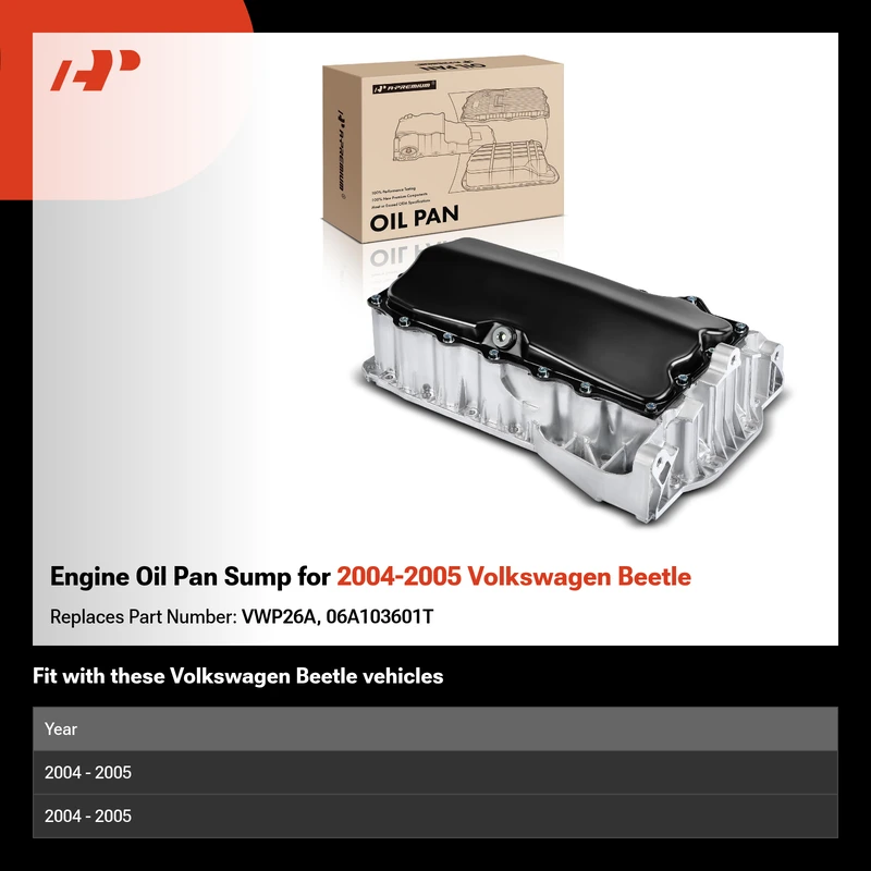 Engine Oil Pan Sump for 2004-2005 Volkswagen Beetle