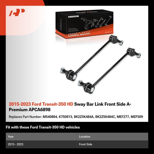 2015-2023 Ford Transit-350 HD Sway Bar Link Front Side A-Premium APCA6898