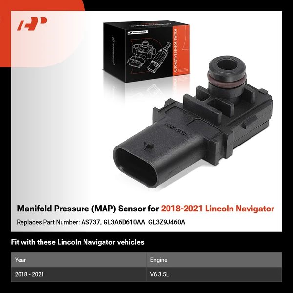 Manifold Pressure (MAP) Sensor for 2018-2021 Lincoln Navigator