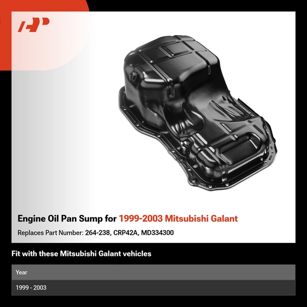Engine Oil Pan Sump for 1999-2003 Mitsubishi Galant