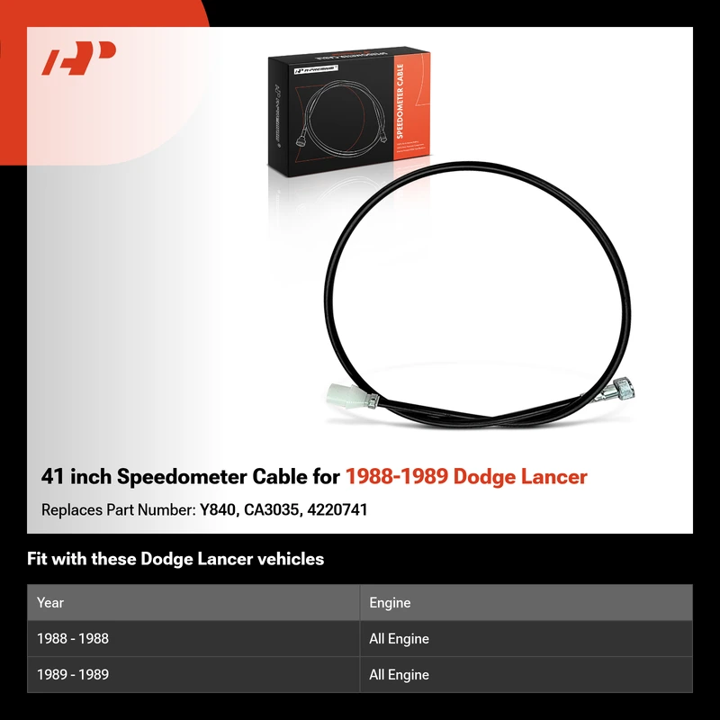 41 inch Speedometer Cable for 1988-1989 Dodge Lancer
