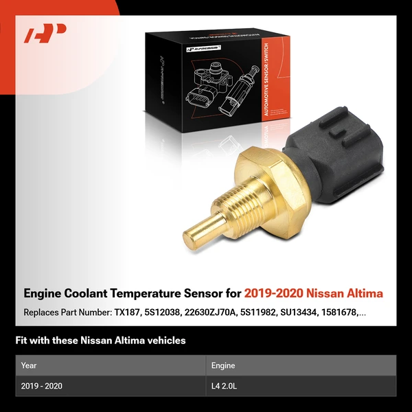 Engine Coolant Temperature Sensor for 2019-2020 Nissan Altima