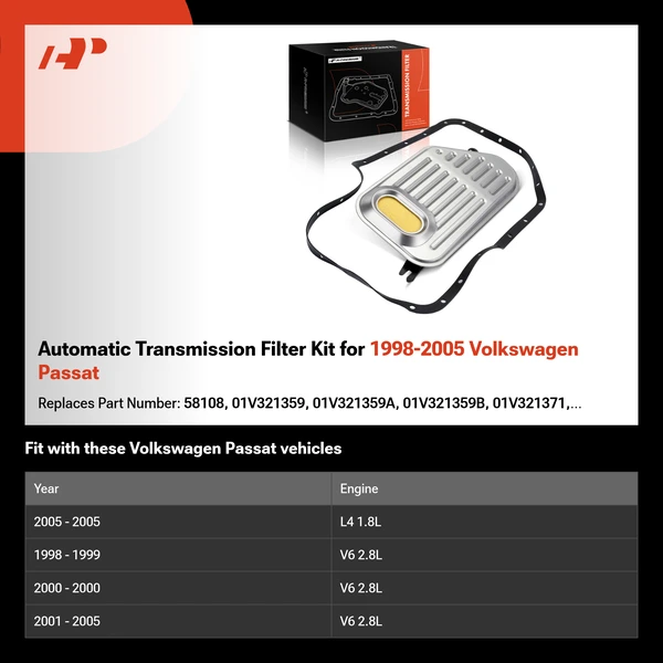 Automatic Transmission Filter Kit for 1998-2005 Volkswagen Passat