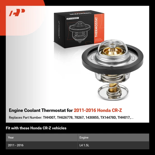 Engine Coolant Thermostat for 2011-2016 Honda CR-Z