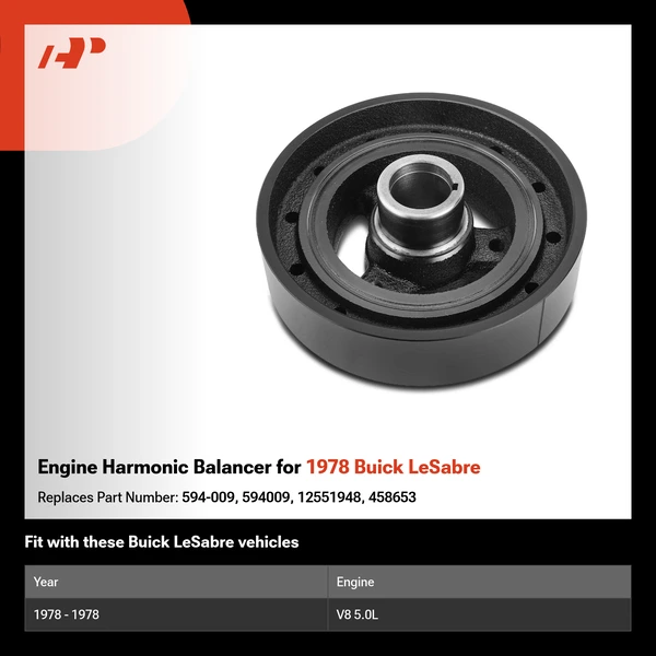 Engine Harmonic Balancer for 1978 Buick LeSabre
