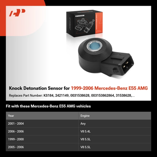 Knock Detonation Sensor for 1999-2006 Mercedes-Benz E55 AMG