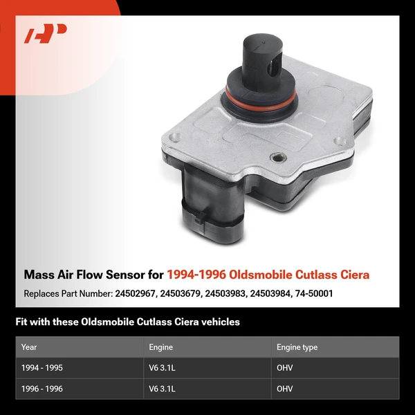 Mass Air Flow Sensor for 1994-1996 Oldsmobile Cutlass Ciera