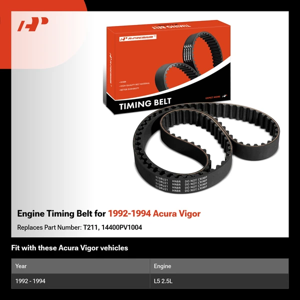 Engine Timing Belt for 1992-1994 Acura Vigor