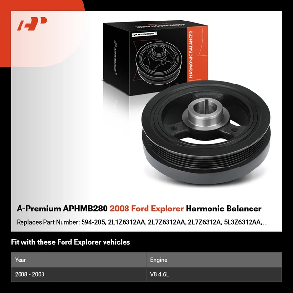A-Premium APHMB280 2008 Ford Explorer Harmonic Balancer