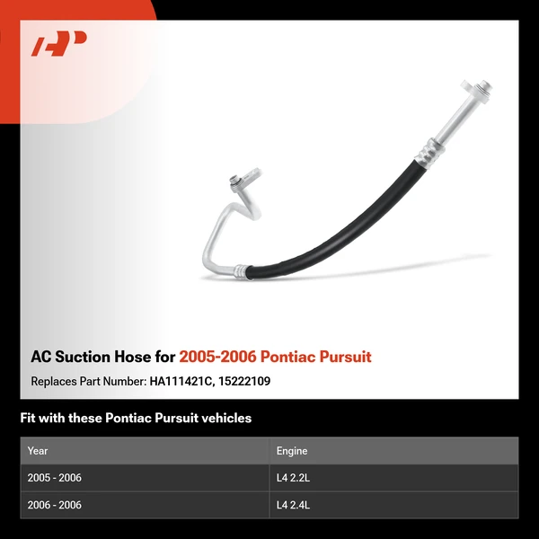 AC Suction Hose for 2005-2006 Pontiac Pursuit